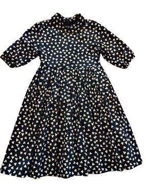 Chèribelle Girls Black Floral Dress